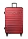 TOM CRUISER Premier Smart Scale Hard Trolley 24 Inch Red - Durable &amp; Spacious Luggage with Smart Scale for Travel