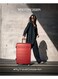 TOM CRUISER Premier Smart Scale Hard Trolley 28 Inch Red - Large &amp; Durable Luggage with Smart Scale for Travel
