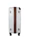 TOM CRUISER Grand Tour Trolley 24 Inch White - Durable &amp; Spacious Luggage for Travel