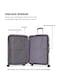 TOM CRUISER Grand Tour Trolley 24 Inch White - Durable &amp; Spacious Luggage for Travel