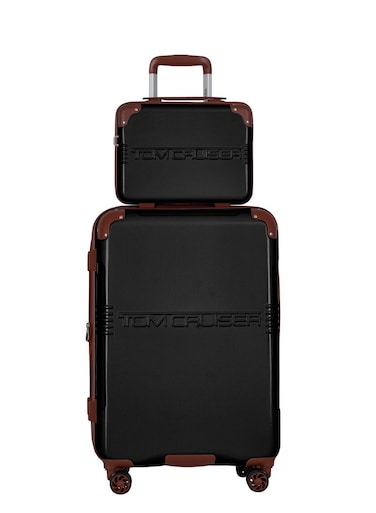 TOM CRUISER Grand Tour Trolley 20 Inch Black - Compact &amp; Durable Luggage for Travel