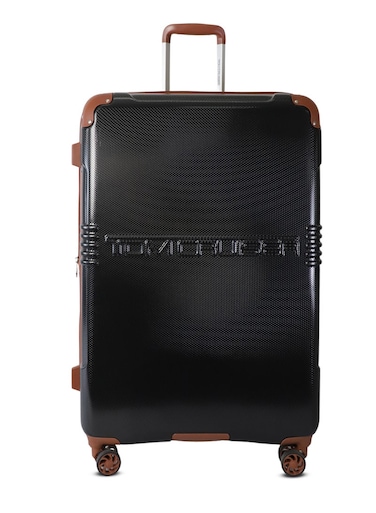 TOM CRUISER Grand Tour Trolley 28 Inch Black - Large &amp; Durable Travel Luggage