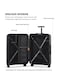 TOM CRUISER Space Trolley 20 Inch Gray - Compact &amp; Durable Travel Luggage