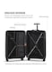 TOM CRUISER Space Trolley 20 Inch Black - Compact &amp; Durable Travel Luggage