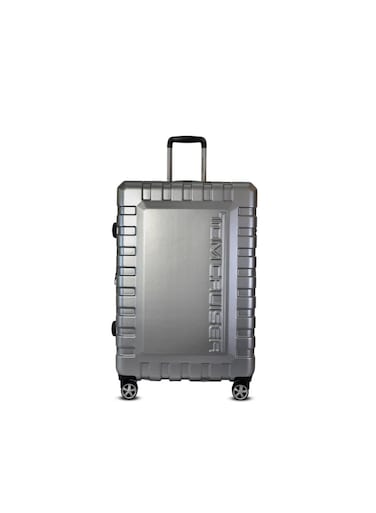 TOM CRUISER Navigator Hard Trolley 20 Inch Silver - Compact &amp; Durable Travel Luggage