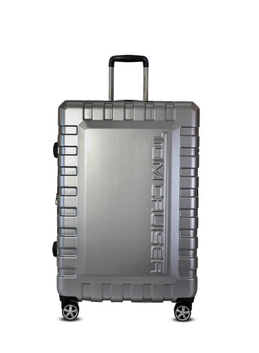 TOM CRUISER Navigator Hard Trolley 28 Inch Silver - Large &amp; Durable Travel Luggage