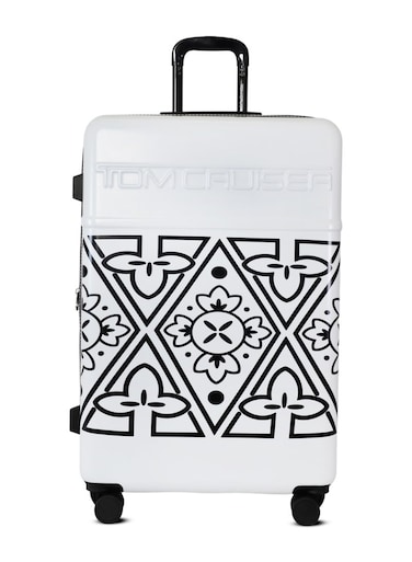 TOM CRUISER Vision Hard Trolley 24 Inch White - Durable &amp; Spacious Travel Luggage