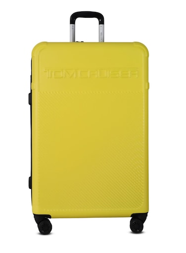 TOM CRUISER Story Hard Trolley 24 Inch Yellow - Durable &amp; Spacious Travel Luggage