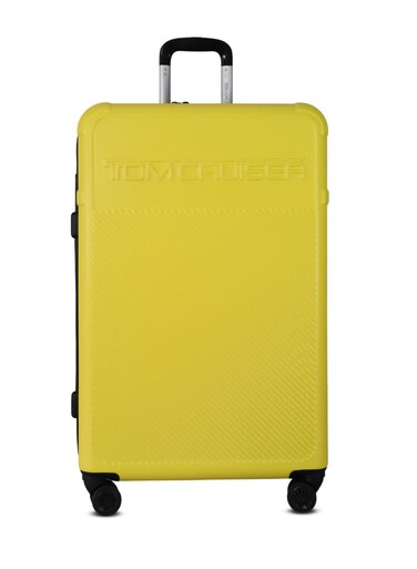 TOM CRUISER Story Hard Trolley 28 Inch Yellow - Large &amp; Durable Travel Luggage