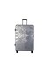 TOM CRUISER Matrix Hard Trolley 20 Inch Silver - Compact &amp; Durable Travel Luggage