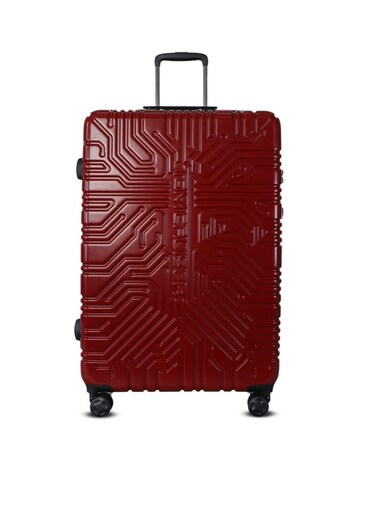 TOM CRUISER Matrix Hard Trolley 24 Inch Red - Durable &amp; Spacious Travel Luggage