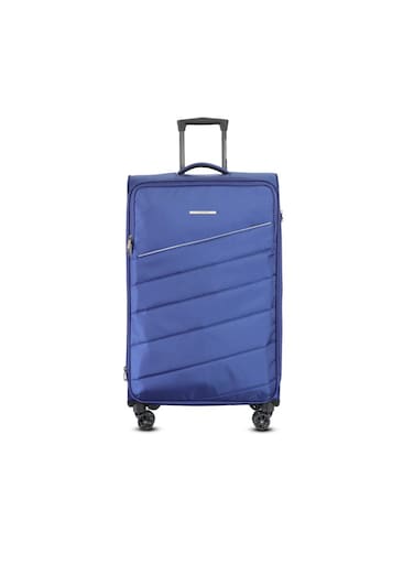 TOM CRUISER Elite Soft Luggage Trolley 20 Inch Blue - Compact &amp; Durable Travel Luggage
