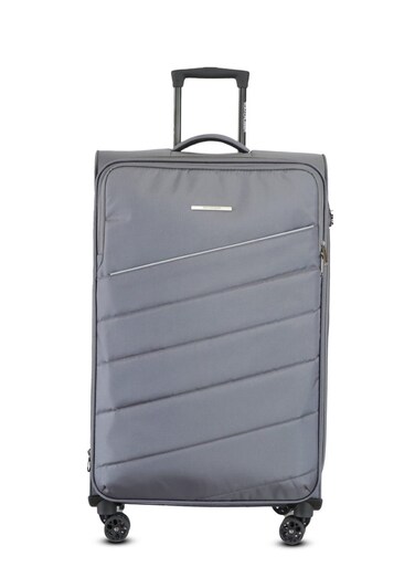 TOM CRUISER Elite Soft Luggage Trolley 28 Inch Gray - Large &amp; Durable Travel Luggage