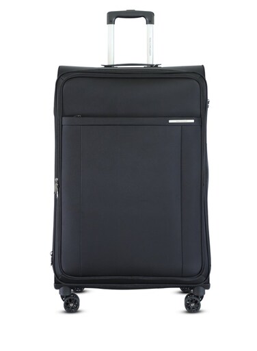 TOM CRUISER Atlas Soft Luggage Trolley 20 Inch Black - Compact &amp; Durable Travel Luggage