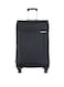 TOM CRUISER Atlas Soft Luggage Trolley 24 Inch Black - Durable &amp; Spacious Travel Luggage