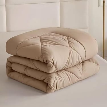 Elega Decor Single Comforter, 4 Assorted Solid Colours, Diamond Stitched, All-Season Microfibre