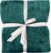 Elega Decor Flannel Blanket, 200x220 cm, Single, Double-Brushed Polyester 300 GSM - Dark Green