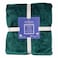 Elega Decor Flannel Blanket, 200x220 cm, Single, Double-Brushed Polyester 300 GSM - Dark Green