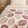 Elega Decor Flannel Blanket, 200x220 cm, Double-Brushed Polyester, Ultra Soft Throw Blanket - Leaf Print
