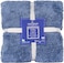 Elega Decor Sherpa Blanket Double, 200x220 cm, Ultra-Soft Flannel Throw with Plush Fleece - Navy Blue