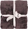 Elega Decor Sherpa Blanket Double, 200x220 cm, Ultra-Soft Flannel Throw with Plush Fleece - Dark Grey