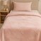 Elega Decor Flannel Blanket, Jacquard 200x220 cm Double, Super Soft Cozy Throw Blanket - Abstract Leaf Embossed
