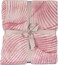Elega Decor Flannel Blanket, Jacquard 200x220 cm Double, Super Soft Cozy Throw Blanket - Abstract Leaf Embossed