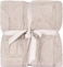 Elega Decor Jacquard Sherpa Blanket, Single Size 150x200 cm, Square Embossed Design - Grey