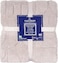 Elega Decor Jacquard Sherpa Blanket, Single Size 150x200 cm, Square Embossed Design - Grey