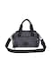CAPRICE COLLECTION Crossbody Mini Bag Unisex&ndash; Waterproof Nylon &amp; Lightweight, Black and White polka dot, Spotted pattern, Grey