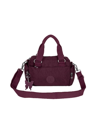 CAPRICE COLLECTION CAPRICE COLLECTION Crossbody Mini Bag Unisex Waterproof Nylon &amp; Lightweight, Burgundy
