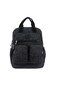 CAPRICE COLLECTION Unisex Medium Compact Backpack  Lightweight, Water-Proof Nylon  Adjustable Straps &amp; Detachable Shoulder Strap, Polka Dot Grey