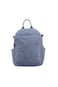 CAPRICE COLLECTION Unisex AllDay Small Backpack  Waterproof Nylon, Adjustable Straps, Detachable Shoulder Strap Light Blue