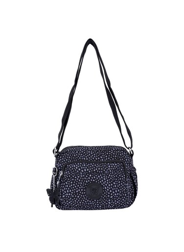 CAPRICE COLLECTION Crossbody Small Bag Unisex  Waterproof Nylon, Lightweight &amp; Compact, Polka Dot Grey