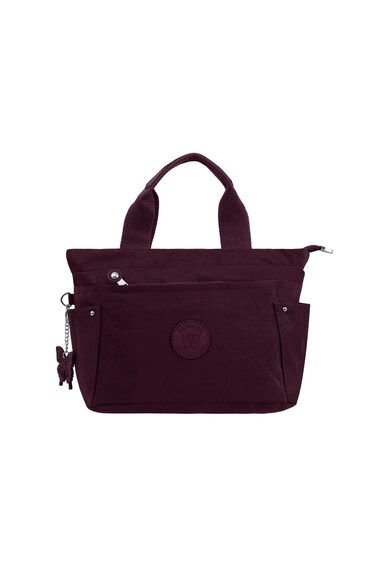 CAPRICE COLLECTION Versatile Small Shoulder Bag  Water-Proof Nylon Handbag with Multi Pockets, Detachable Strap &amp; Top Handle  Lightweight Daily Bag for Work, Travel &amp; Casual Use  Burgundy