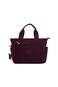 CAPRICE COLLECTION Versatile Small Shoulder Bag  Water-Proof Nylon Handbag with Multi Pockets, Detachable Strap &amp; Top Handle  Lightweight Daily Bag for Work, Travel &amp; Casual Use  Burgundy