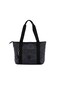 CAPRICE COLLECTION Versatile Large Shoulder Bag  Water-Resistant Nylon Handbag with Front Pocket, Luggage Strap, Multi Compartments, &amp; Shoulder Strap  Lightweight Daily &amp; Travel Bag, Polka Dot Grey