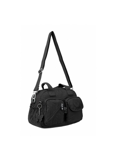 CAPRICE COLLECTION Unisex Crossbody Bag  Waterproof Nylon, Lightweight &amp; Compact, Black
