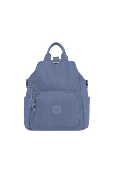 CAPRICE COLLECTION Unisex Everyday Medium BackPack  Lightweight, Compact Design, Waterproof Nylon, Adjustable Cotton Strap, Lavender Blue