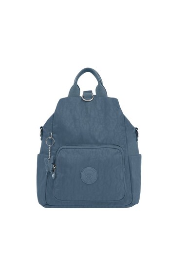 CAPRICE COLLECTION CAPRICE COLLECTION Unisex Everyday Medium Backpack  Lightweight, Compact Design, Waterproof Nylon, Adjustable Strap, Light Blue