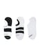 3 Pairs No Show Mens Socks Cotton Low Cut Ankle Socks - Breathable, Moisture Wicking, Durable - 3 Pairs Black &amp; White - Free Size