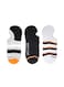 3 Pairs Mens No Show Socks - Cotton Non-Slip Loafer Sock - Invisible Liners - Free Size