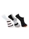 3 Pairs Mens No Show Socks - Cotton Non-Slip Loafer Sock - Invisible Liners - Free Size