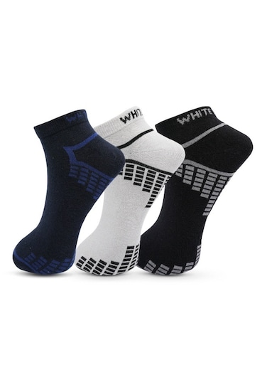 جوارب قطنية قابلة للتنفس للرجال - 3 أزواج، خفيفة الوزن ومريحة لجميع الفصول