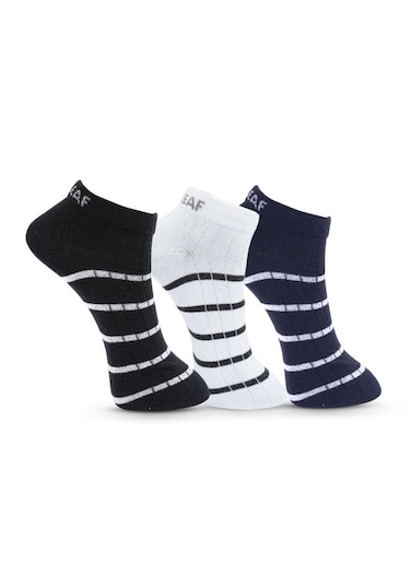 جوارب قصيرة للرجال من القطن القابل للتنفس - 3 أزواج، ماصة للرطوبة، قابلة للتمدد، قصيرة وقابلة للتنفس