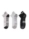 Men&rsquo;s Sneaker Half-Terry Low-Cut Socks &ndash; Breathable, Moisture-Wicking, Stay-Up Grip&ndash; 3 Pairs (Light Gray, White, Black)   Suitable for All Seasons, Business Casual Wear, Free Size