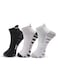 Men&rsquo;s Sneaker Half-Terry Low-Cut Socks &ndash; Breathable, Moisture-Wicking, Stay-Up Grip&ndash; 3 Pairs (Light Gray, White, Black)   Suitable for All Seasons, Business Casual Wear, Free Size