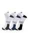Men&rsquo;s Sneaker Half-Terry Low-Cut Socks &ndash; Breathable, Moisture-Wicking, Stay-Up Grip&ndash; 3 Pairs White   Suitable for All Seasons, Business Casual Wear, Free Size