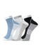 Mens Sneaker Half-Terry Ankle Socks &ndash; Breathable, Moisture-Wicking, Stay-Up Grip&ndash; 3 Pairs