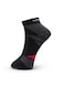 Mens Sneaker Half-Terry Ankle Socks &ndash; Breathable, Moisture-Wicking, Stay-Up Grip&ndash; 3 Pairs - Dark Grey, Blue, Black